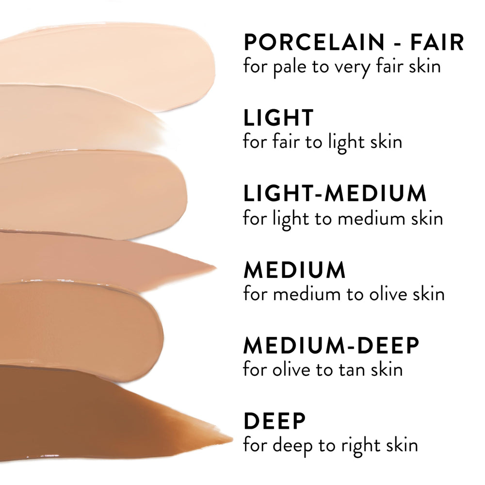 LAURA GELLER NEW YORK blended swatch on arm showing buildable, natural coverage benefit