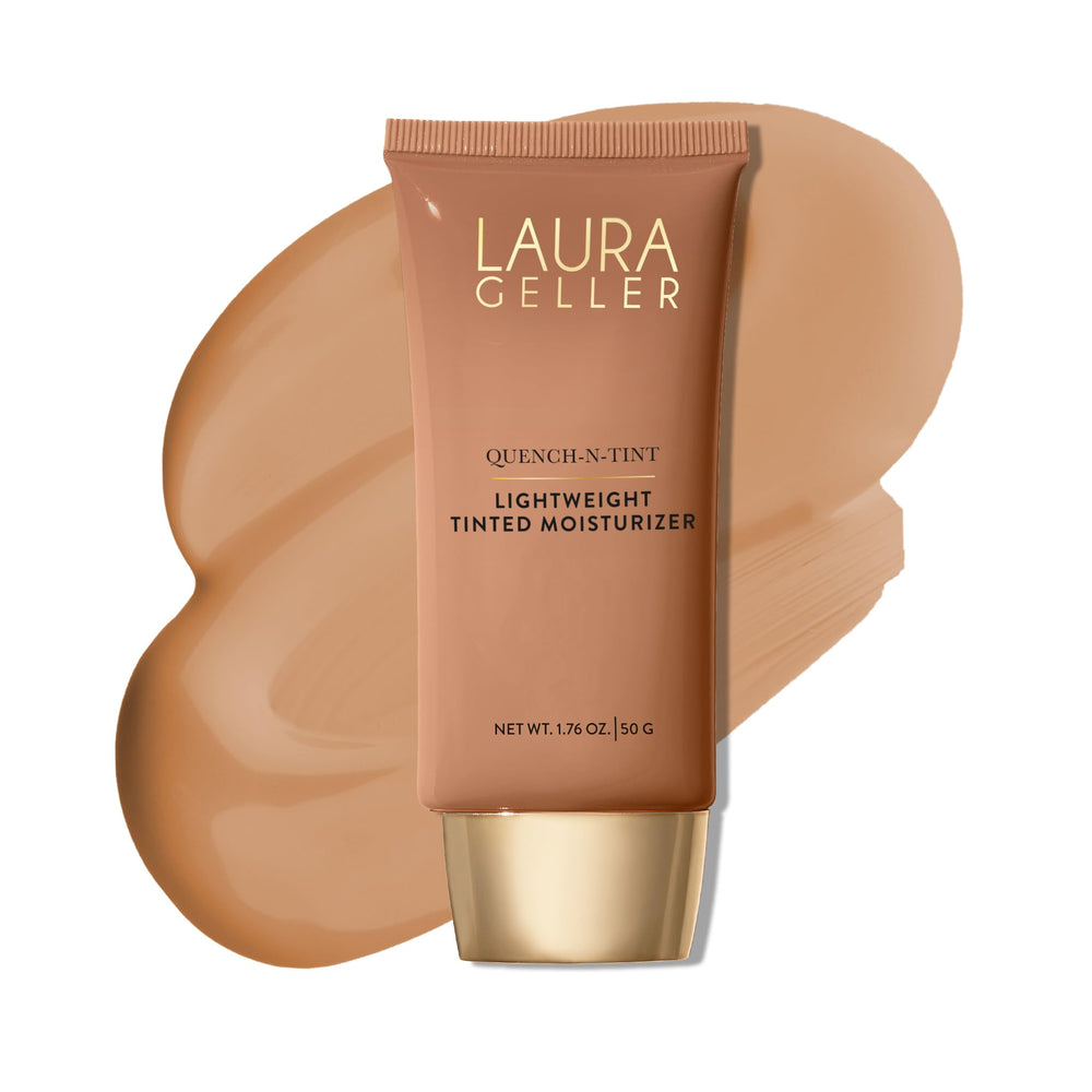 LAURA GELLER NEW YORK front packaging shows Medium/Deep shade and quick benefit