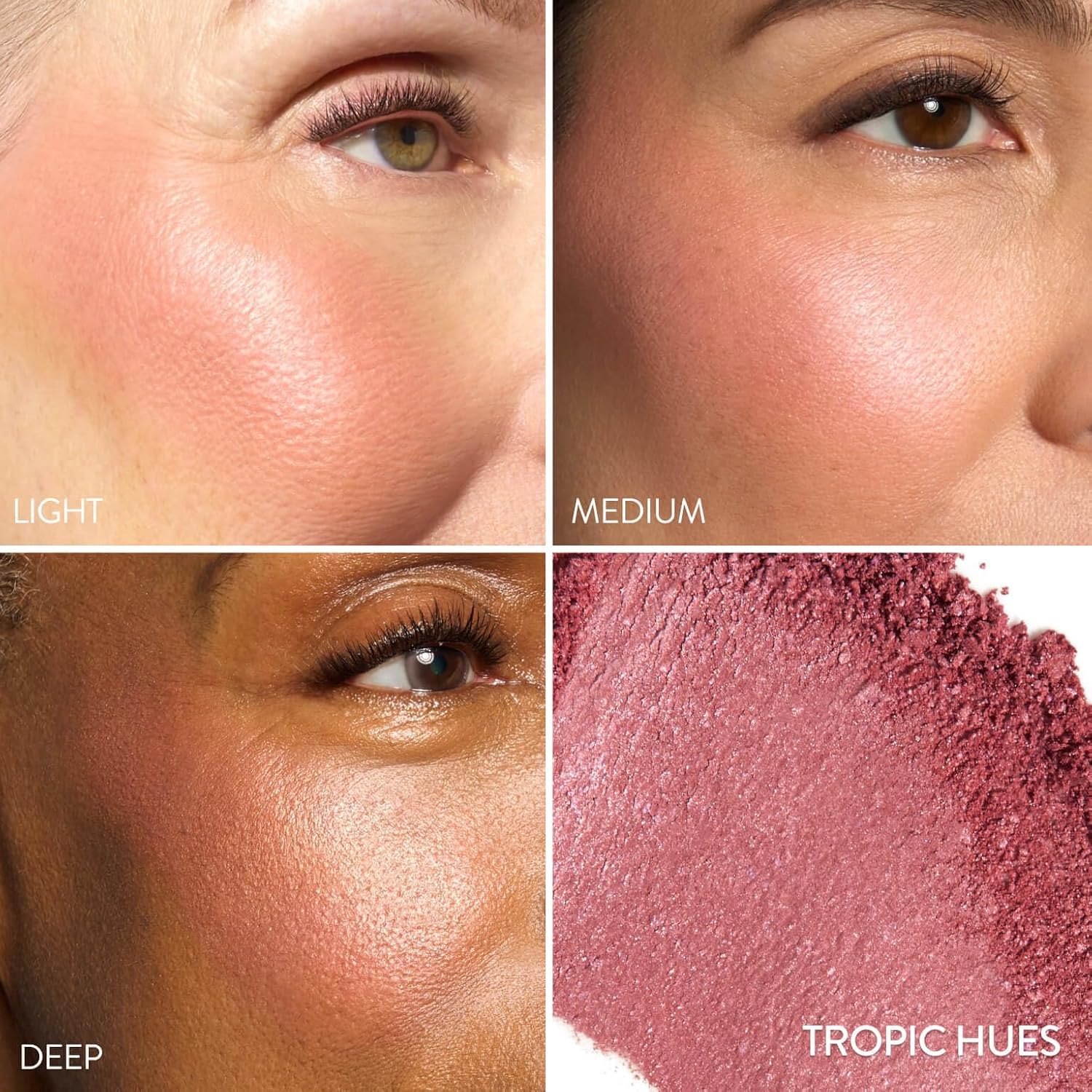 LAURA GELLER NEW YORK open compact with Tropic Hues visible for easy on-the-go access