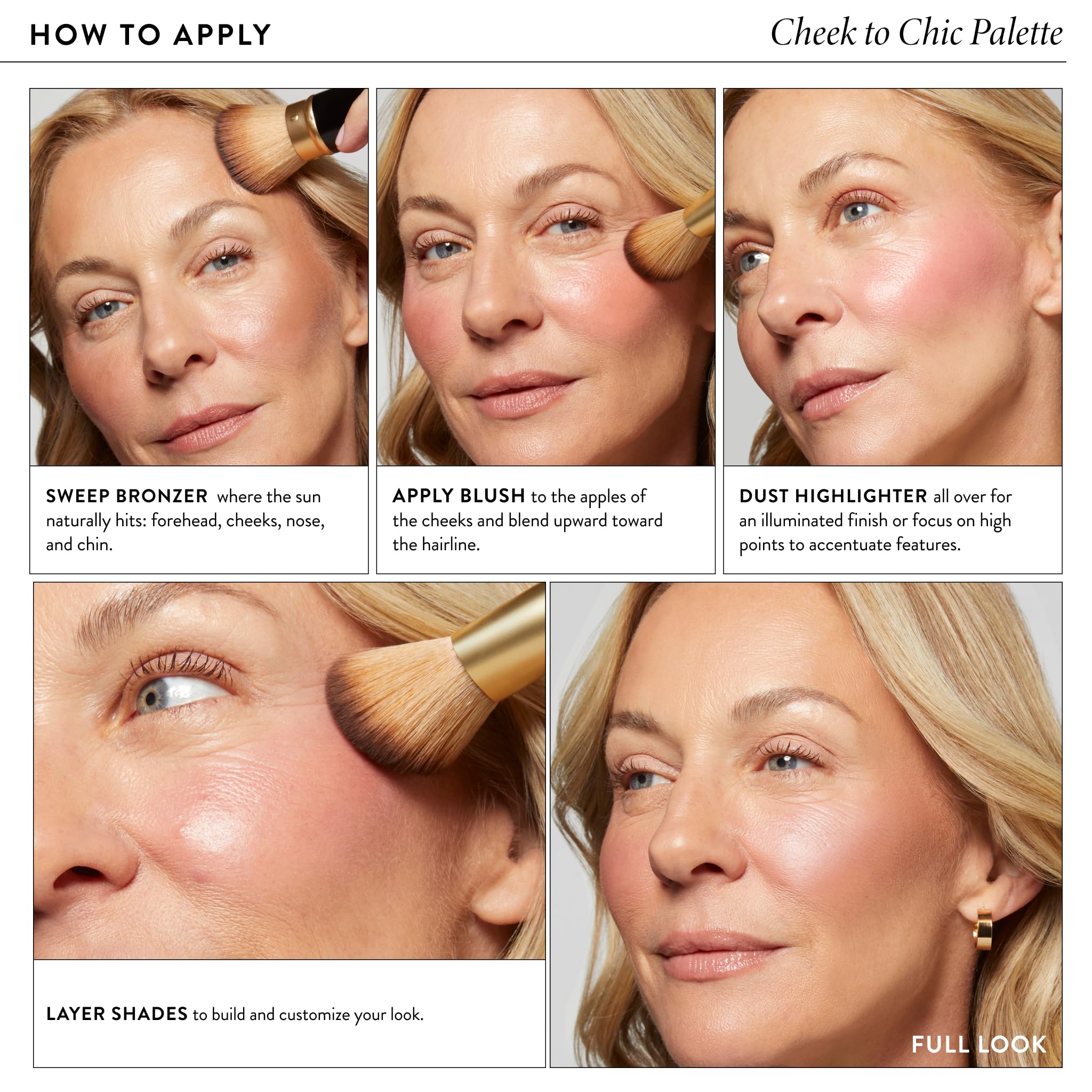 LAURA GELLER close-up of baked textures highlighting blendable finish