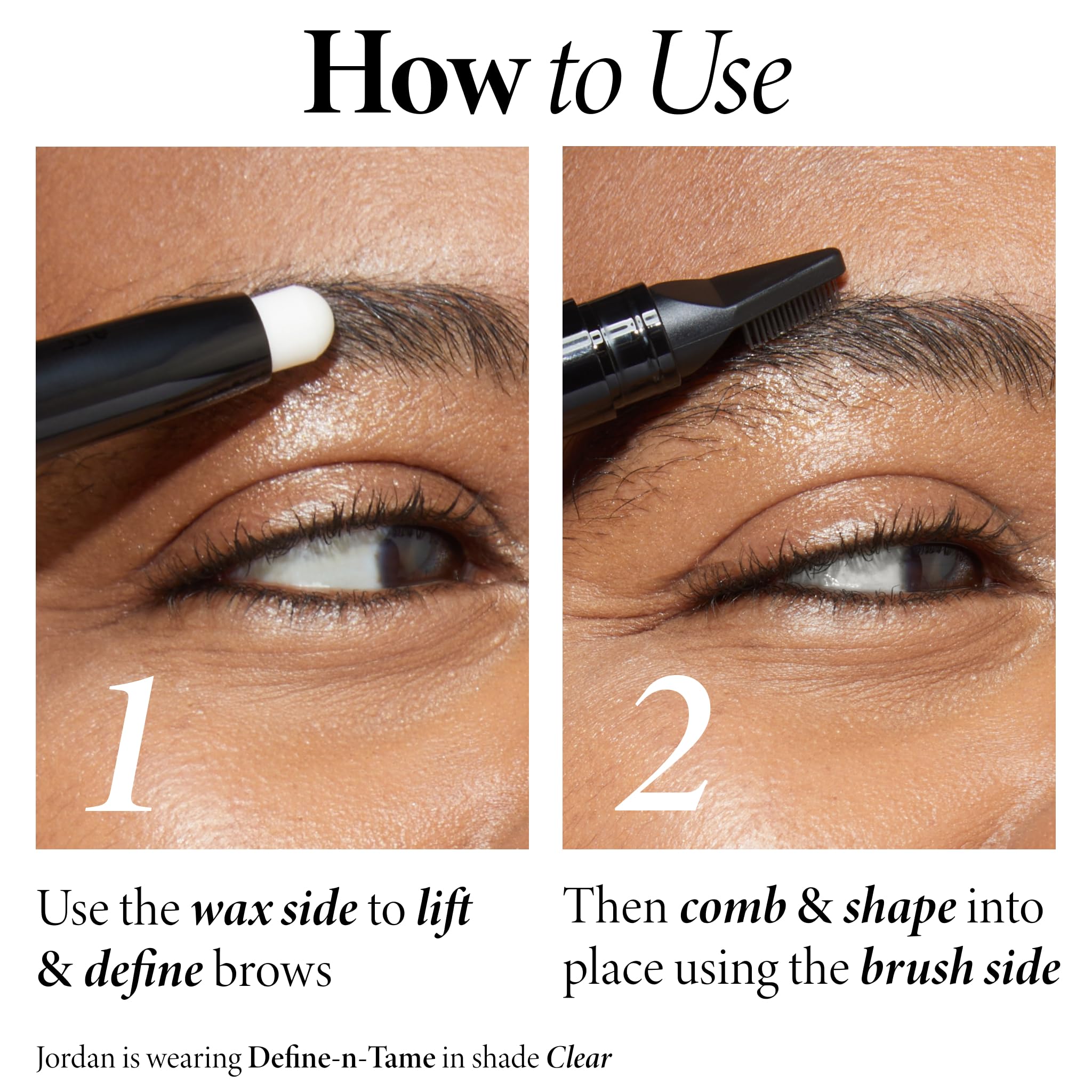 LAURA GELLER close-up of clear wax texture highlighting smooth application