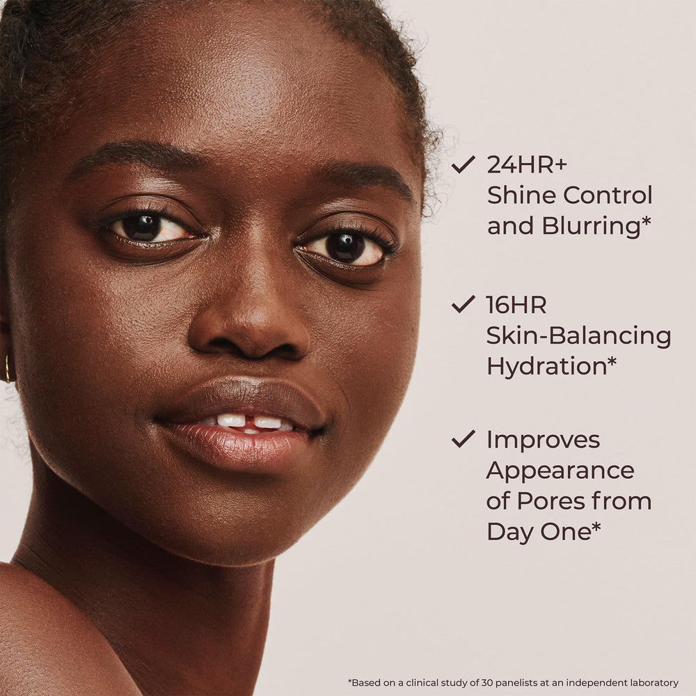 Laura Mercier pump dispensing tint illustrating easy controlled application