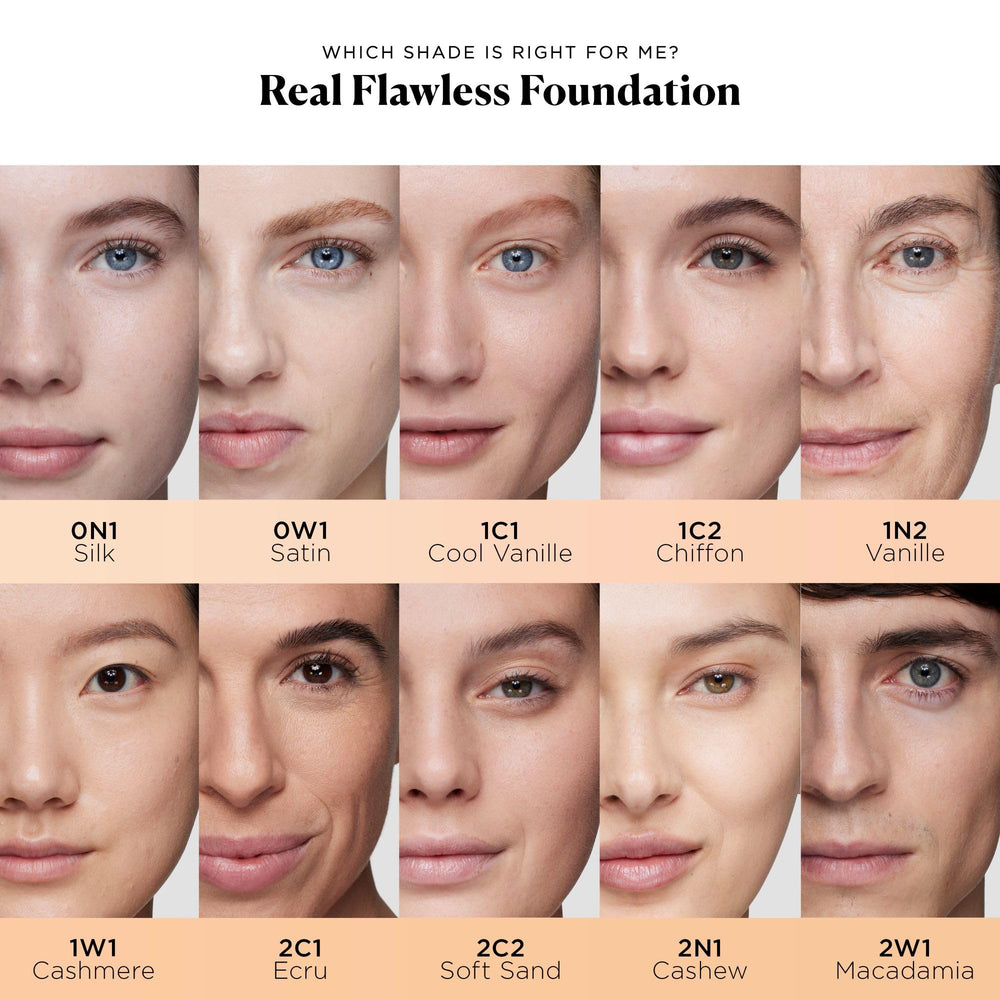 Laura Mercier application with sponge delivering buildable natural coverage
