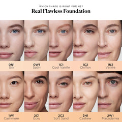 Laura Mercier application with sponge delivering buildable natural coverage