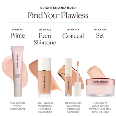 Laura Mercier award badge with packaging indicating recognized quality benefit