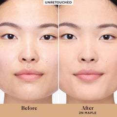 Laura Mercier pump dispenser detail offering precise, mess-free application