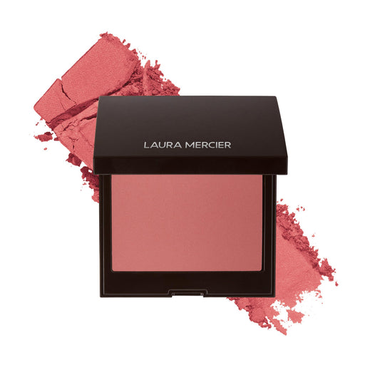 Laura Mercier front view of compact blush showing rose shade and lasting color