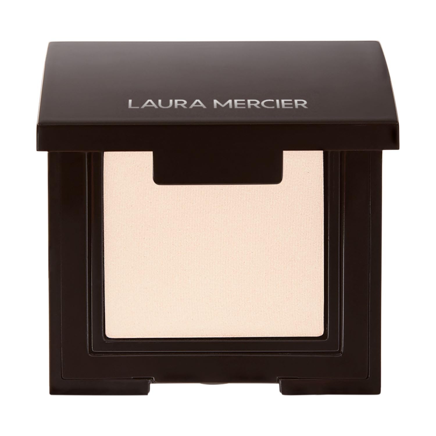 Laura Mercier compact front packaging showing product and label, showcasing premium design and ease of use