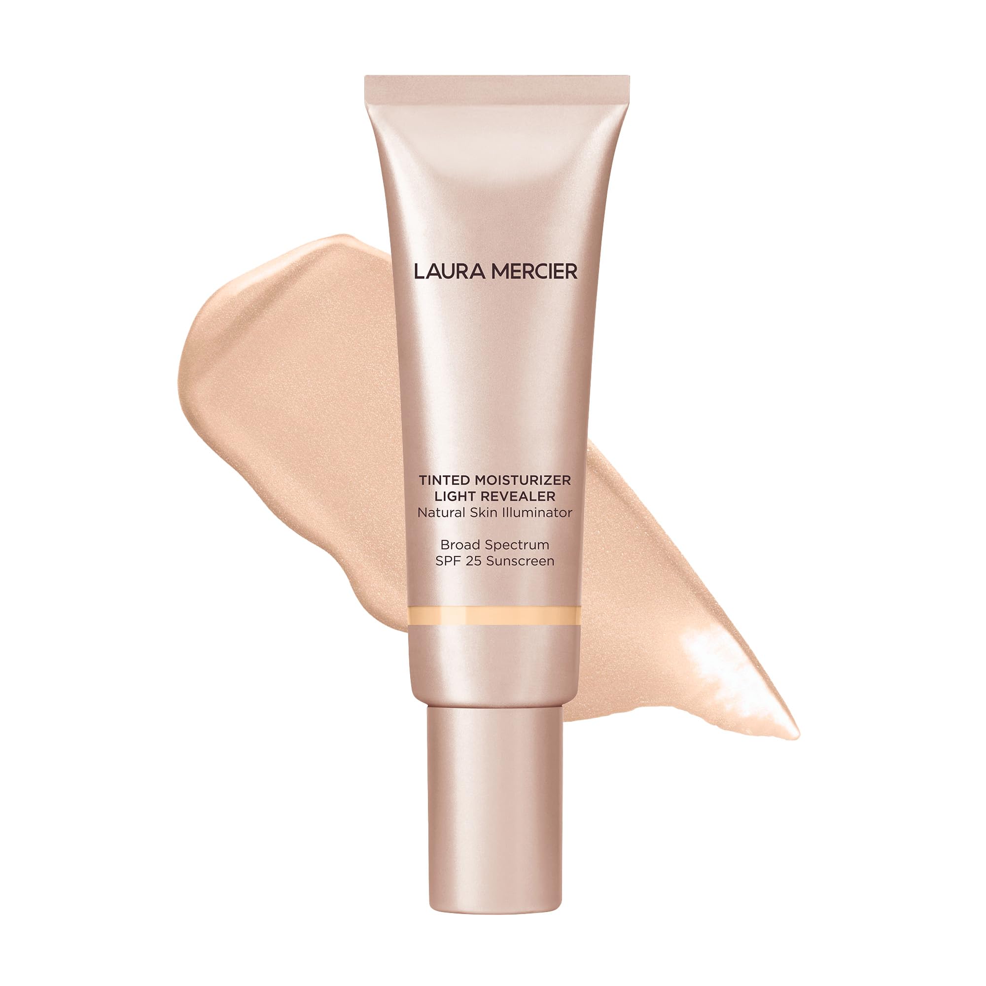 Laura Mercier jar front view showing product and shade Cameo benefits luminous finish