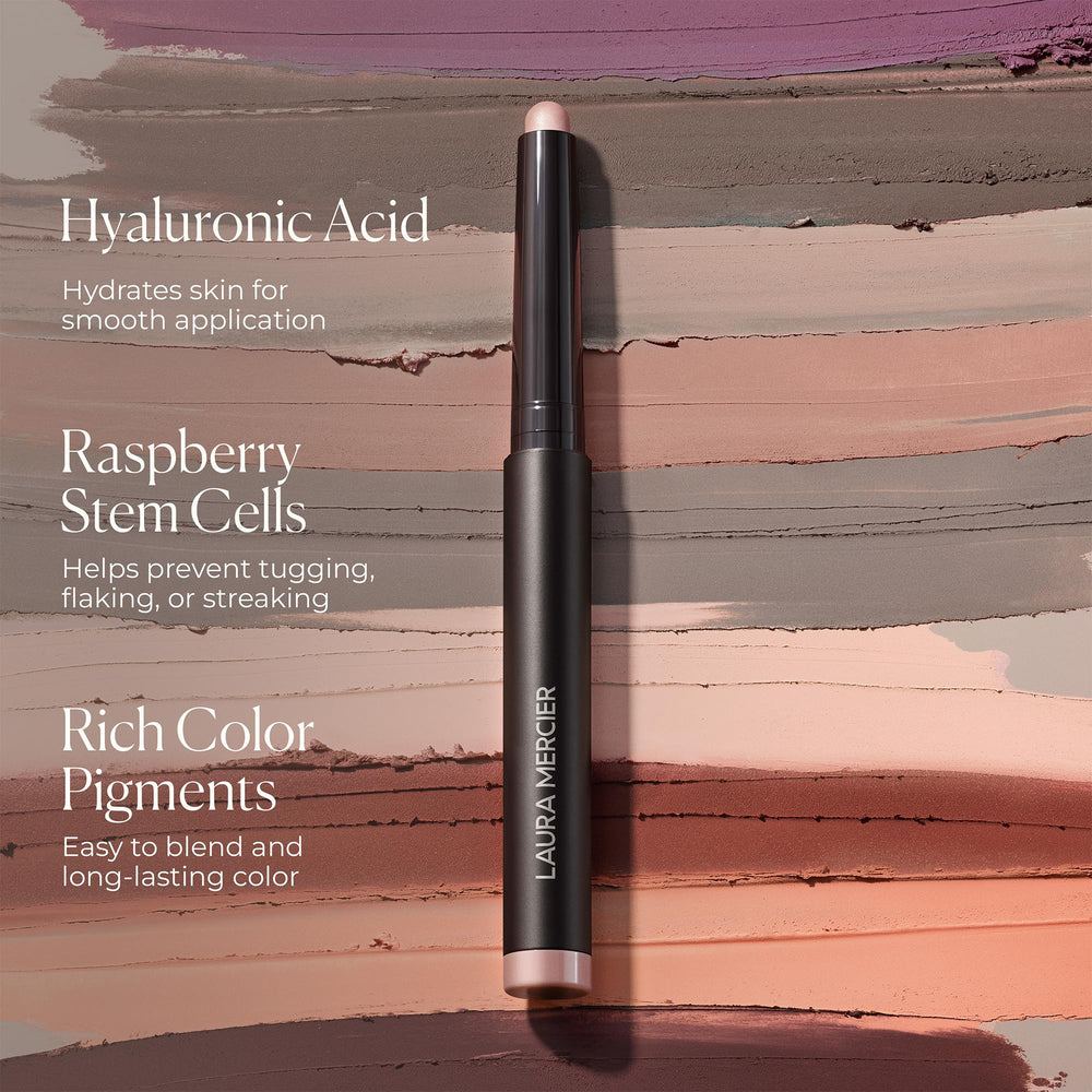 Laura Mercier applying stick to eyelid for quick one-step eye color