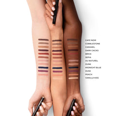 Laura Mercier swatch of Cobblestone texture highlighting rich matte payoff
