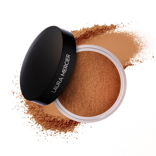 Laura Mercier front jar showing clean packaging and product benefit