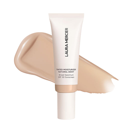 Laura Mercier front packaging showing product and shade Cameo for effortless glow