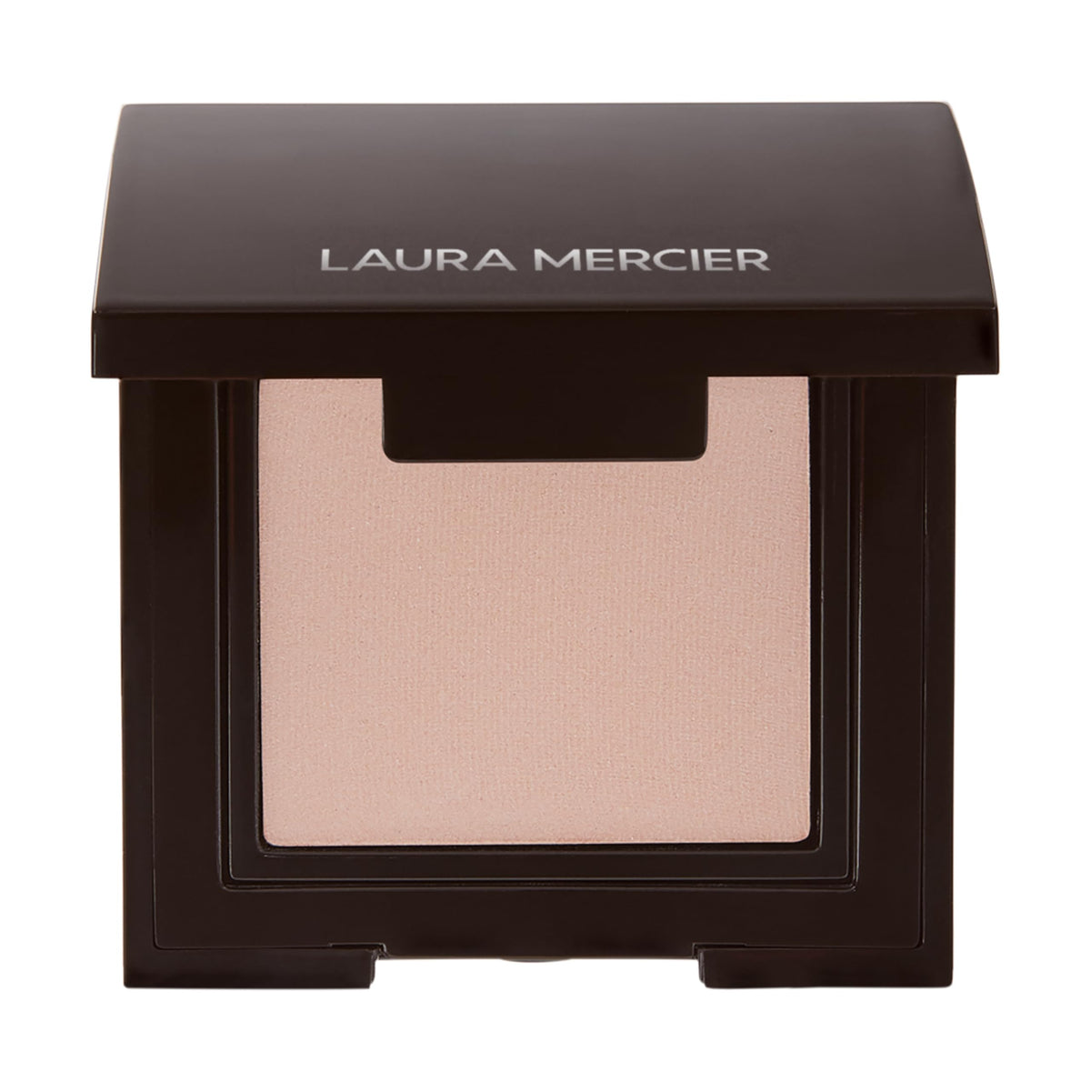 laura mercier front puck and label showing shade and finish benefit on-the-go convenience