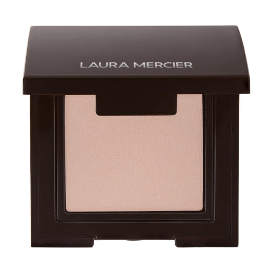 laura mercier front puck and label showing shade and finish benefit on-the-go convenience