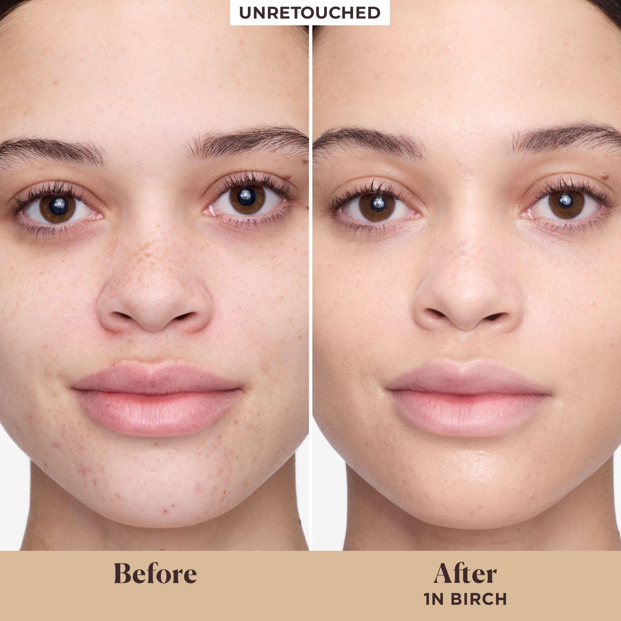 Laura Mercier ingredient display highlighting hydrating formula benefits
