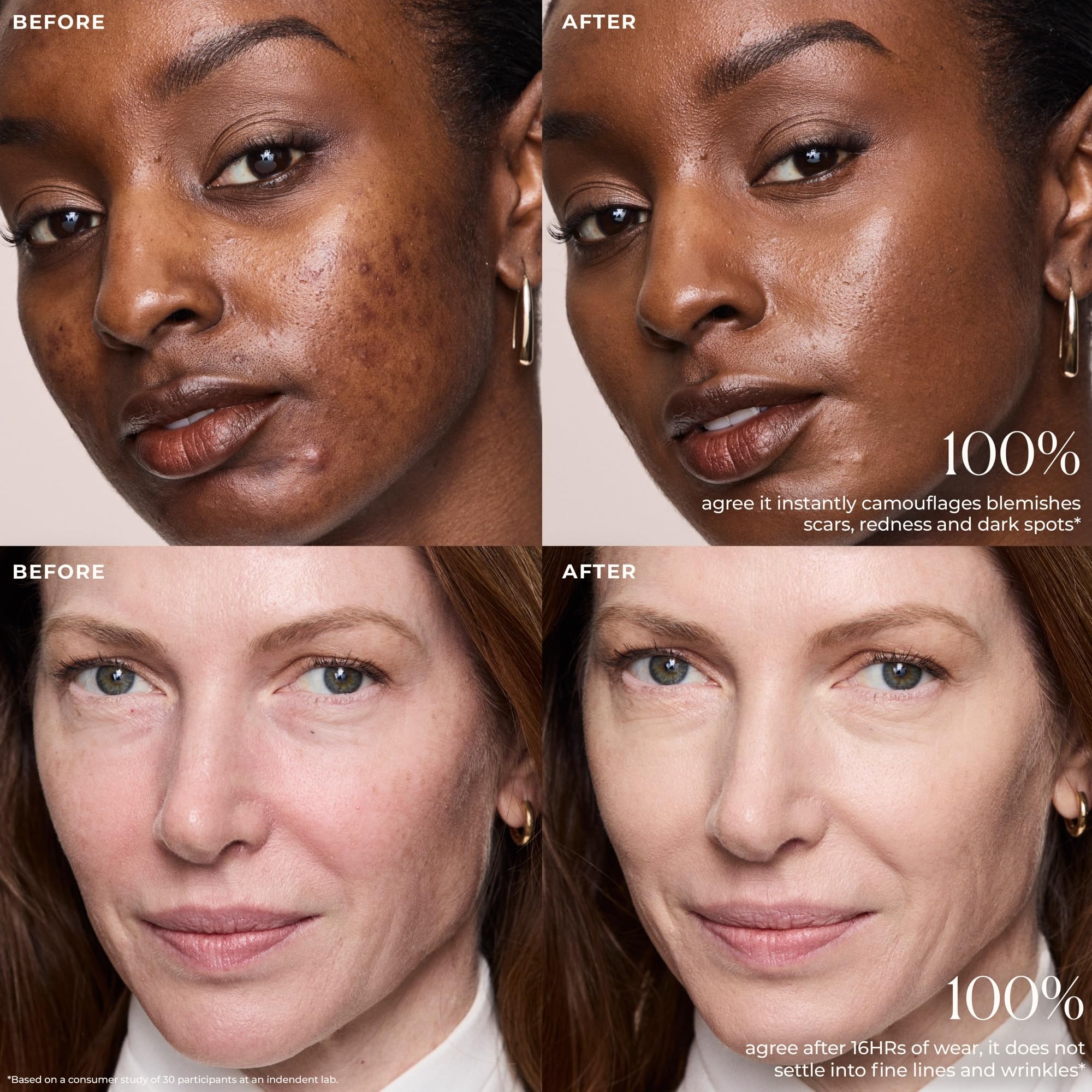 Laura Mercier vitamins and chamomile visual highlighting skin-support benefits