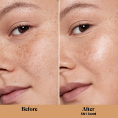 Laura Mercier close-up texture of cream revealing smooth, hydrating finish