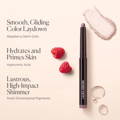 Laura Mercier applying Modern Rose on eyelid demonstrating easy blend