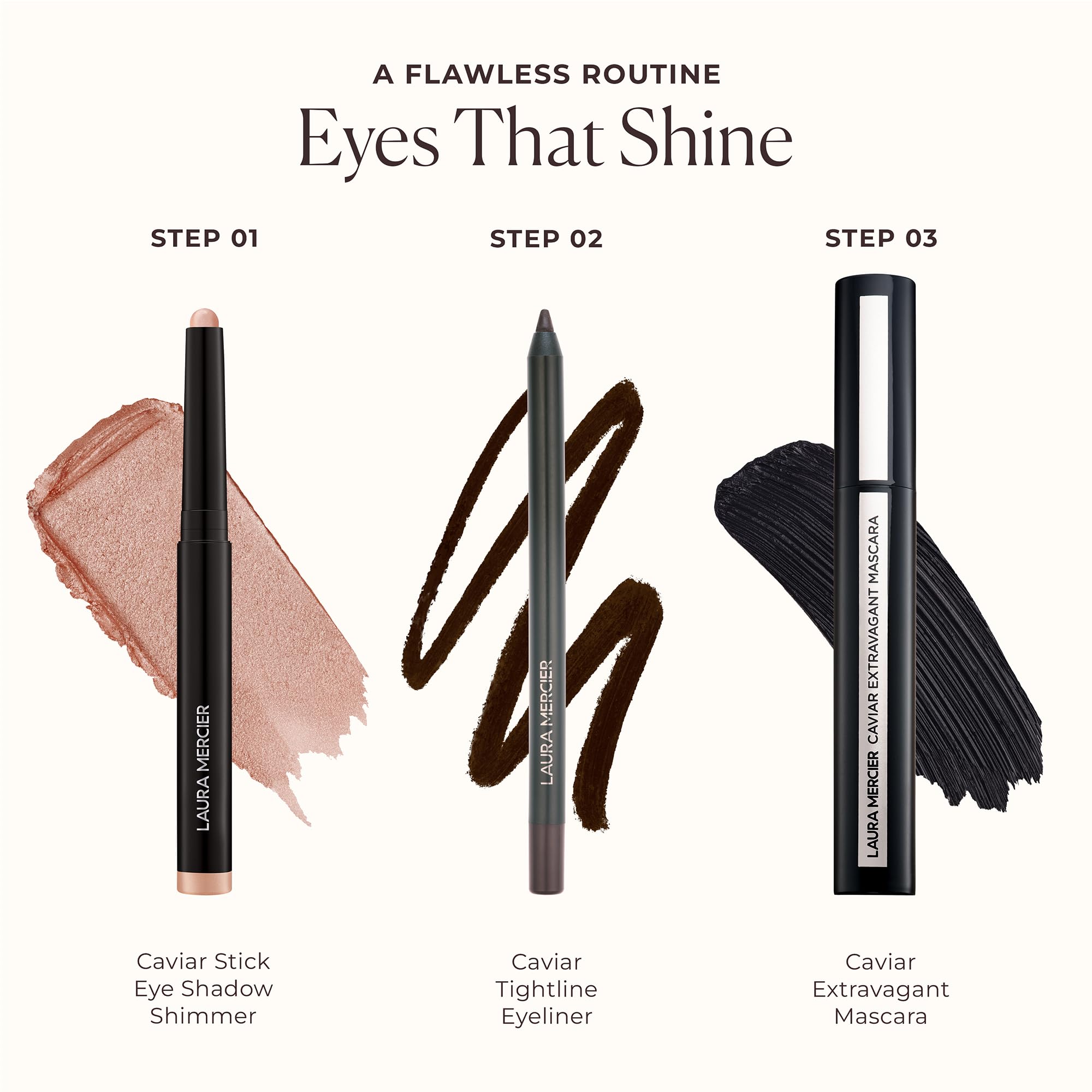 Laura Mercier Moonlight worn in evening look showing glowing eyes