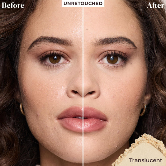 Laura Mercier open jar texture close-up for ultra-blur finish