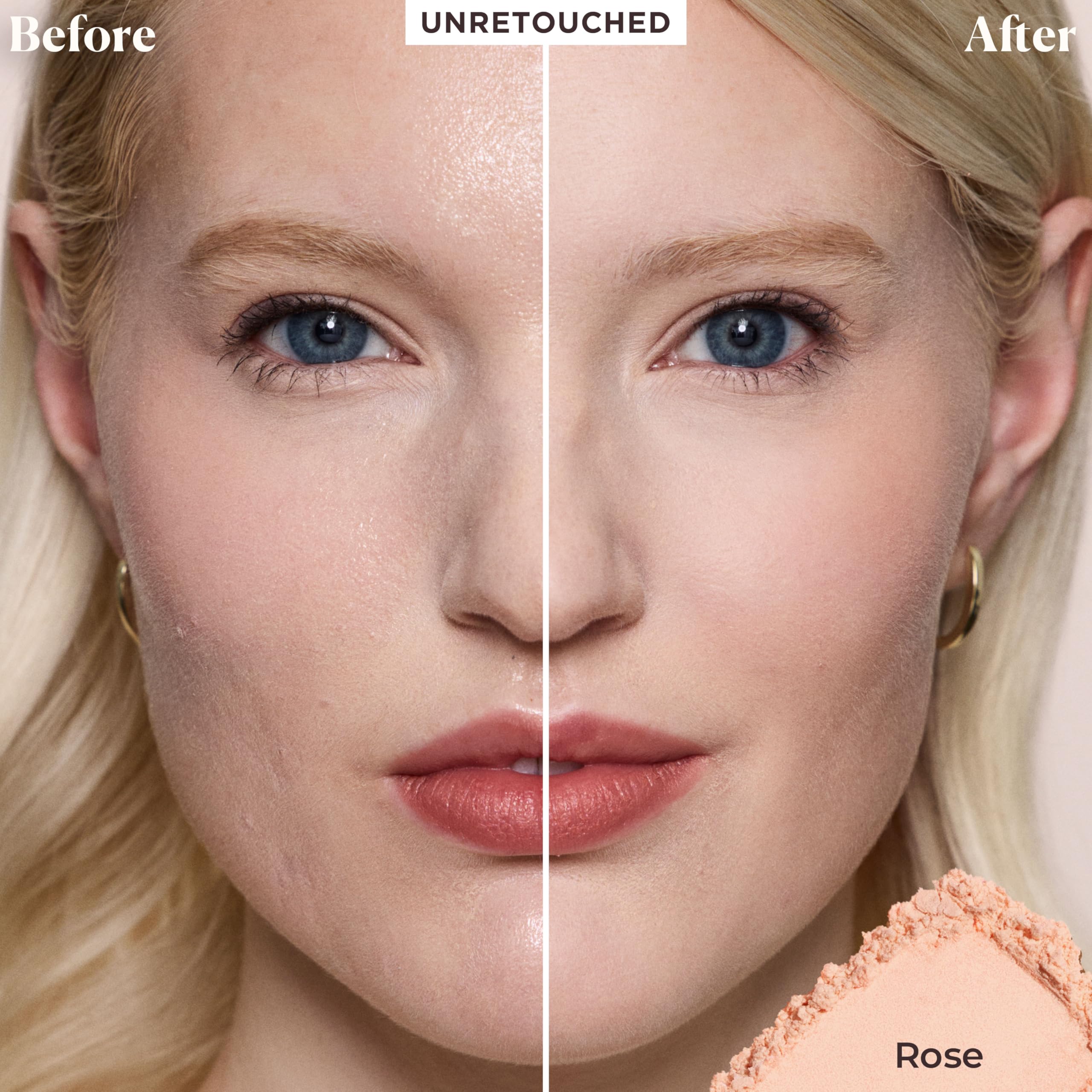 Laura Mercier open jar showing ultra-fine powder texture for soft-focus benefit