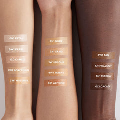 Laura Mercier close-up of shade-specific pearl blend revealing luminous effect
