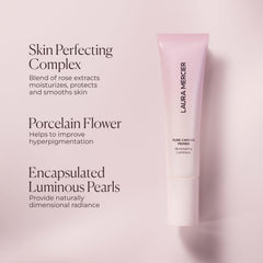Laura Mercier rose extract ingredient image, hydrates and helps skin smoothness