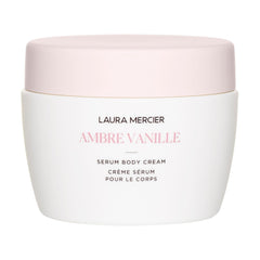 Laura Mercier jar front view showing label and elegant packaging benefit: premium presentation