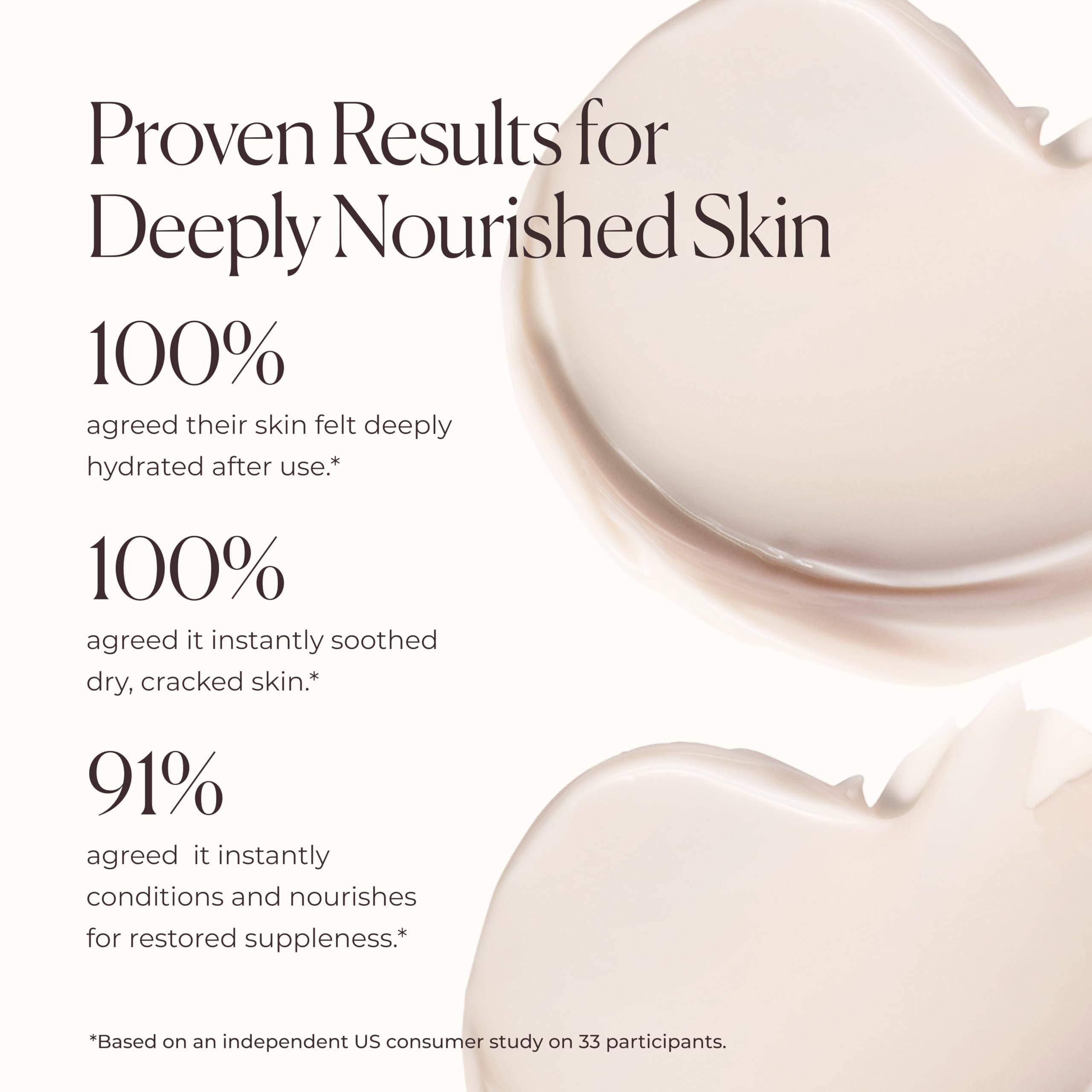 Dispensing Laura Mercier cream from jar to show smooth consistency and controlled application benefit