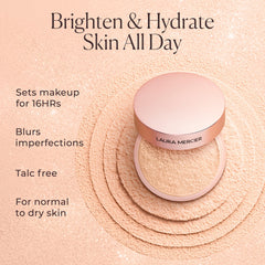Laura Mercier swatch on wrist reveals pink-tinged tone-up effect benefit