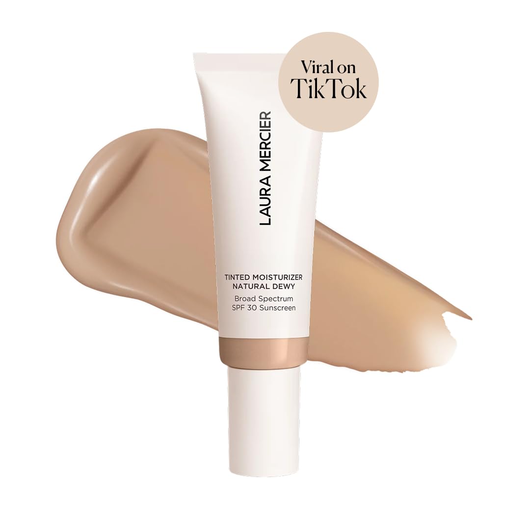 Laura Mercier close-up of dewy texture showcasing hydration benefits
