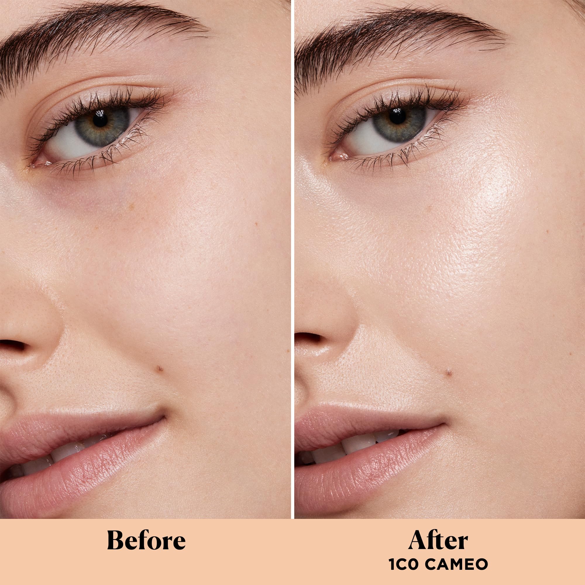 Laura Mercier closeup of cream texture highlighting lightweight glide and hydration