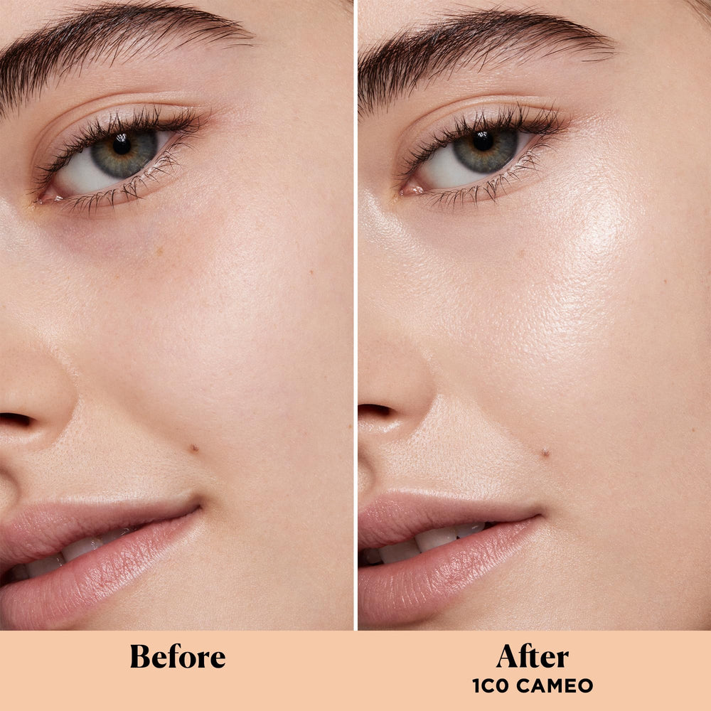 Laura Mercier closeup of cream texture highlighting lightweight glide and hydration