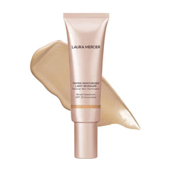Laura Mercier front bottle view showing lightweight tinted moisturizer and SPF benefit