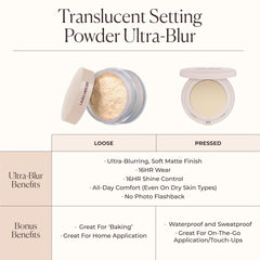 laura mercier powder inside handbag lifestyle shot for on-the-go application