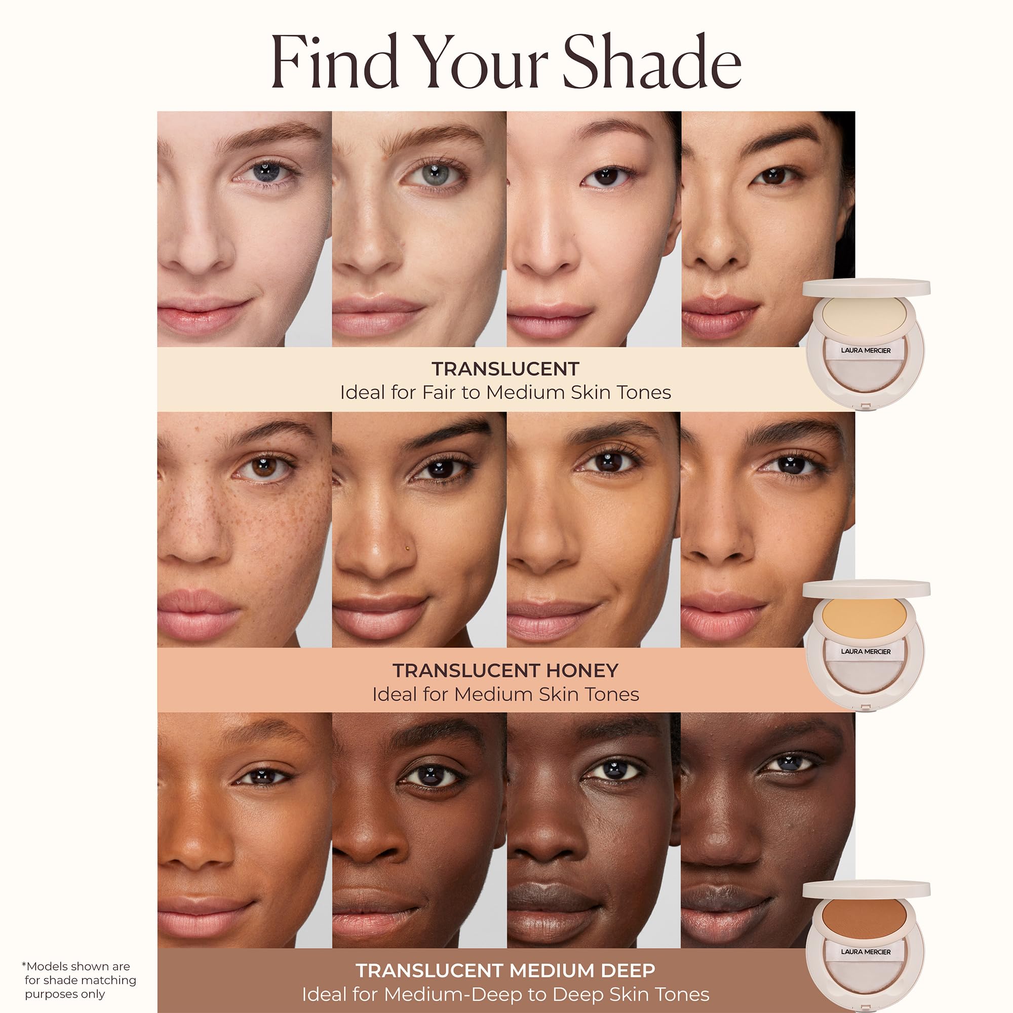 laura mercier powder texture close-up showing silk-like blur for smoother skin