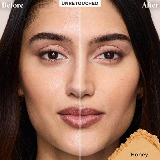 Laura Mercier velour puff pressing powder, precise shine control benefit