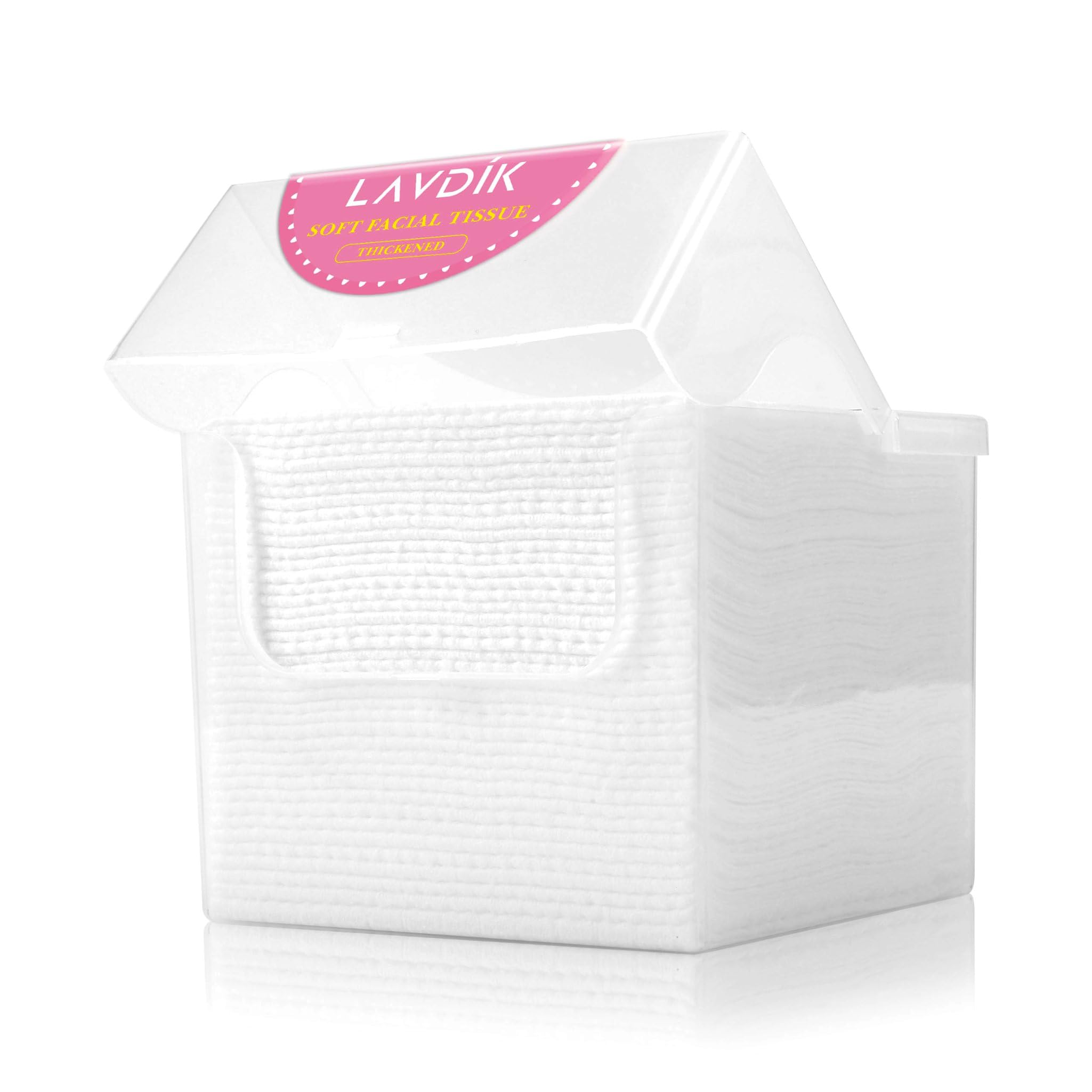 LAVDIK front packaging showing 40-count reusable box and branding benefit convenience