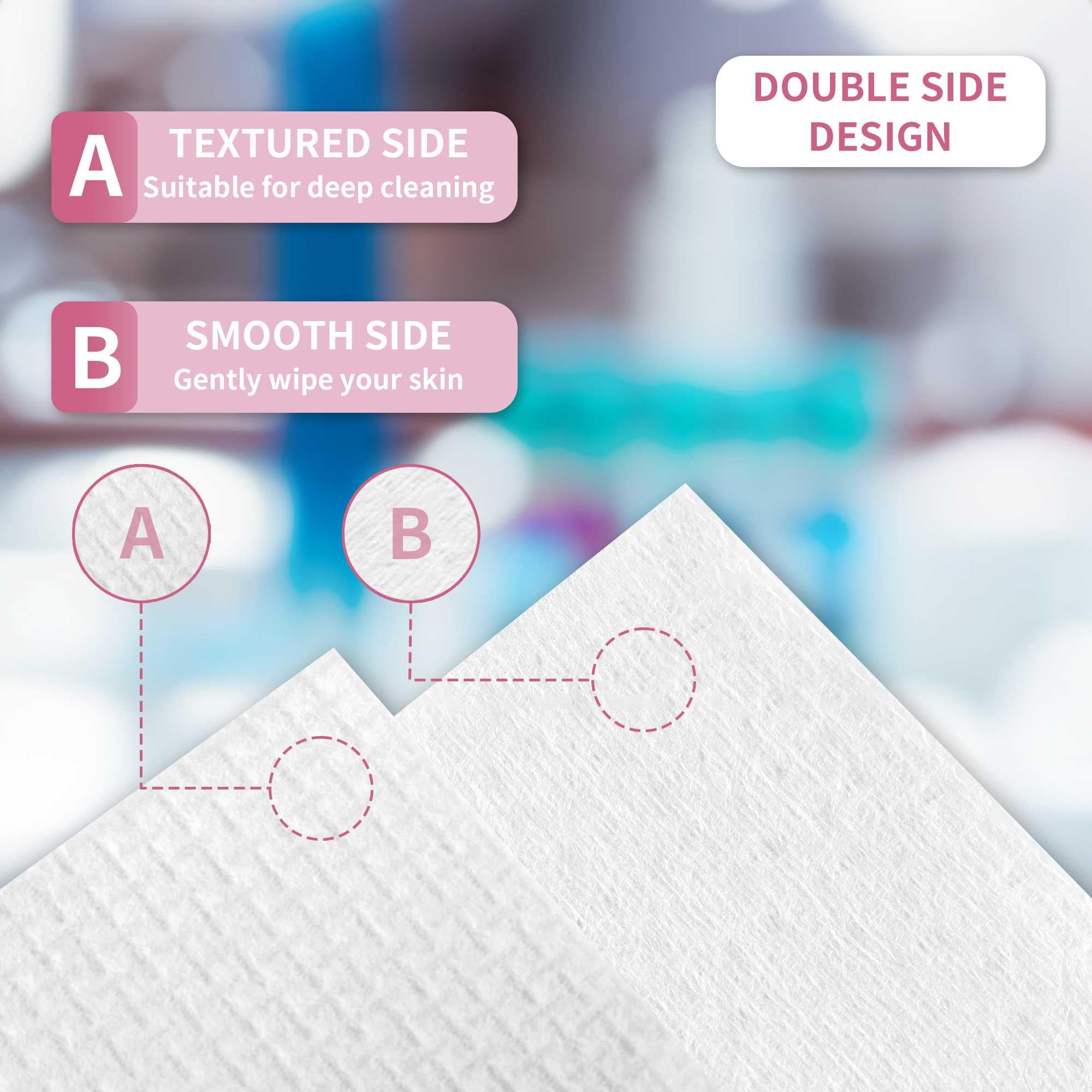 LAVDIK wipe in hand demonstrating gentle feel and easy drying benefit