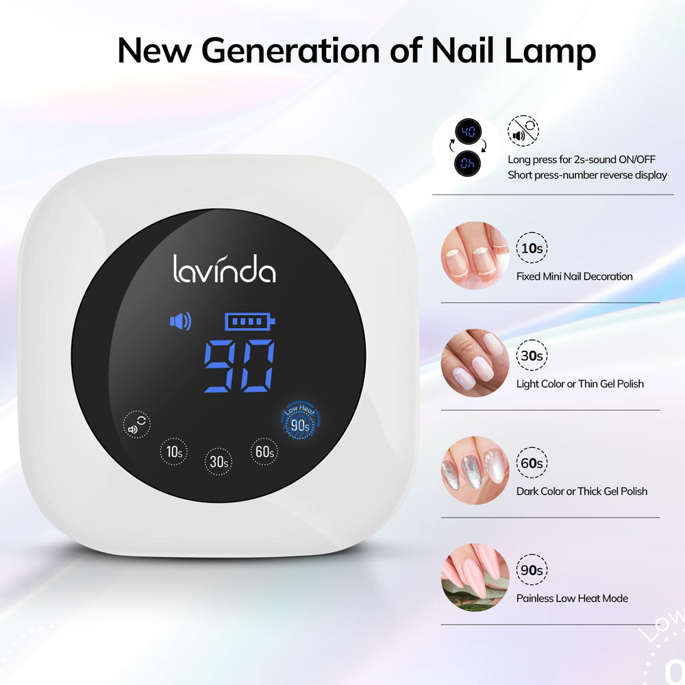 Lavinda large LCD display and timer controls for easy operation benefit