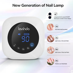 Lavinda large LCD display and timer controls for easy operation benefit