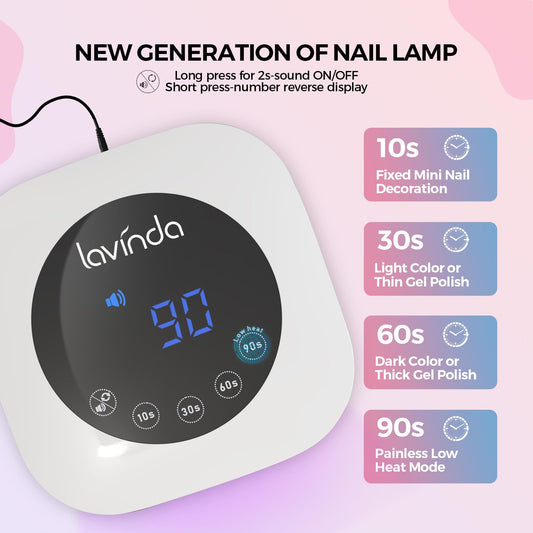 Lavinda large LCD touch display and timers for precise control
