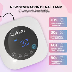 Lavinda large LCD touch display and timers for precise control