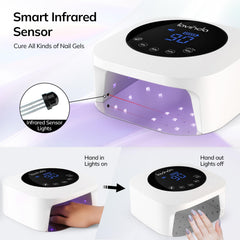 Lavinda close-up of dual-wavelength LED array for fast even curing benefit