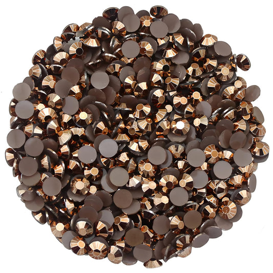 Laviyo bronze AB flatback rhinestones front packaging showing quantity