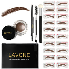 LAVONE front packaging showing full brow kit and quick convenience