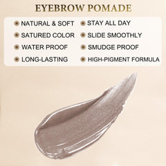 LAVONE brow stamp close-up showing texture and easy shaping benefit