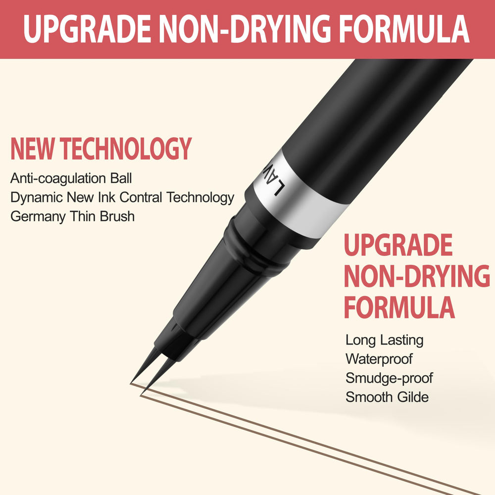 LAVONE curved ultra-fine tip detail for precise brow shaping benefit
