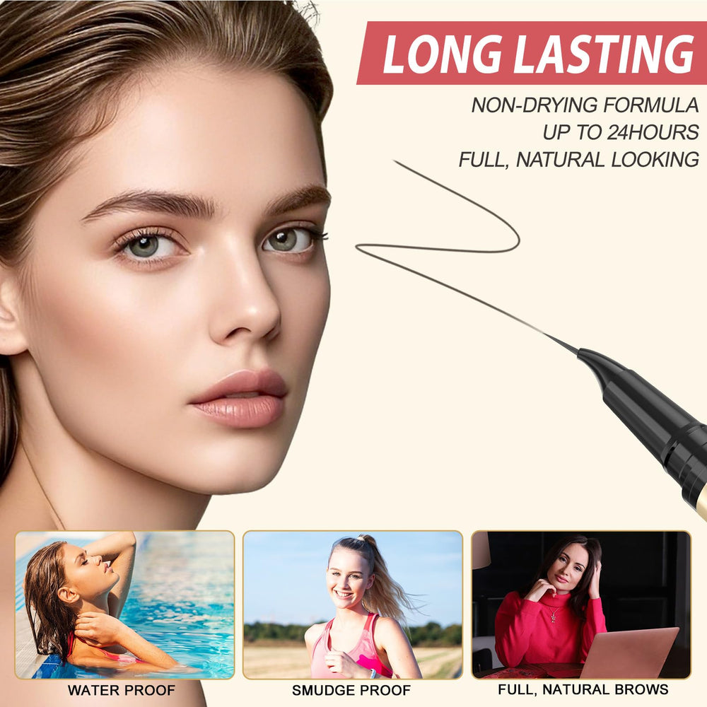 LAVONE dual-ended brush and pen pairing for seamless blending and polished brows